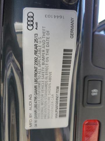 Aukcja sprzedaży 2017 Audi A4, vin: WAUFNAF4XHN017038, numer aukcji: 63792805