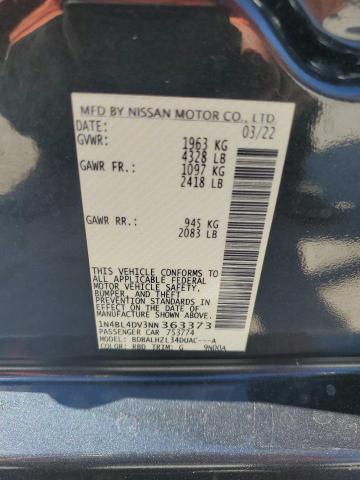 Продаж на аукціоні авто 2022 Nissan Altima, vin: 1N4BL4DV3NN363373, номер лоту: 65951865