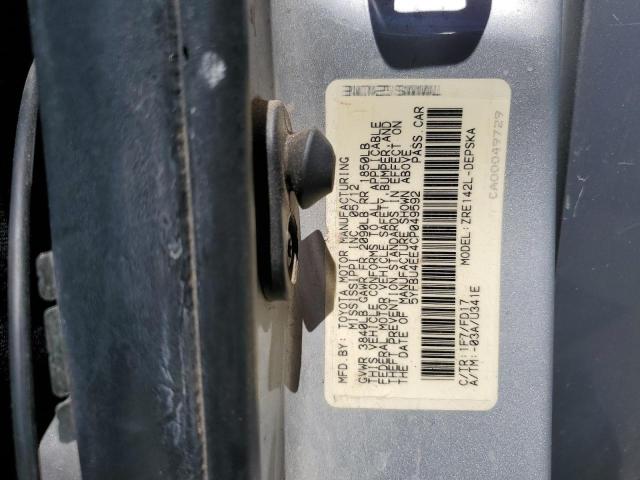 Продажа на аукционе авто 2012 Toyota Corolla, vin: 5YFBU4EE4CP049592, номер лота: 66640885