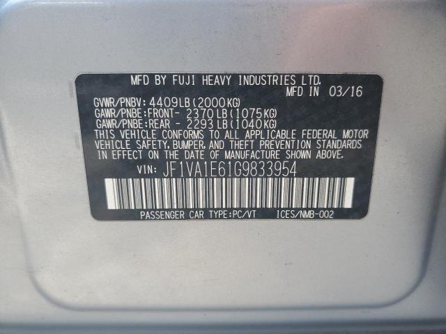 Aukcja sprzedaży 2016 Subaru Wrx, vin: JF1VA1E61G9833954, numer aukcji: 66182185
