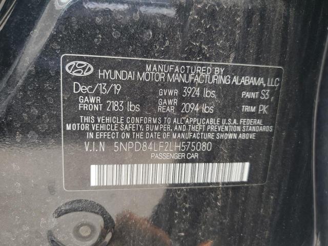 65315055 :رقم المزاد ، 5NPD84LF2LH575080 vin ، 2020 Hyundai Elantra مزاد بيع