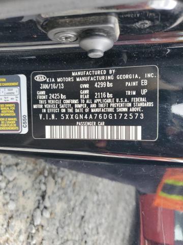 Aukcja sprzedaży 2013 Kia Optima, vin: 5XXGN4A76DG172573, numer aukcji: 61113145