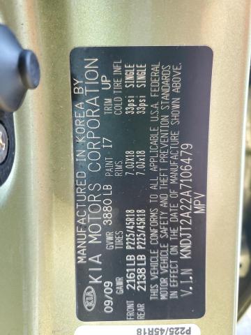 64784015 :رقم المزاد ، KNDJT2A22A7106479 vin ، 2010 Kia Soul مزاد بيع