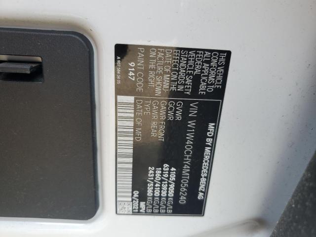 66846965 :رقم المزاد ، W1W40CHY4MT056240 vin ، 2021 Mercedes-benz Sprinter مزاد بيع
