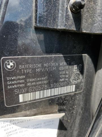 2011 Bmw X6 Xdrive3 მანქანა იყიდება აუქციონზე, vin: 5UXFG2C57BLX09260, აუქციონის ნომერი: 63644995