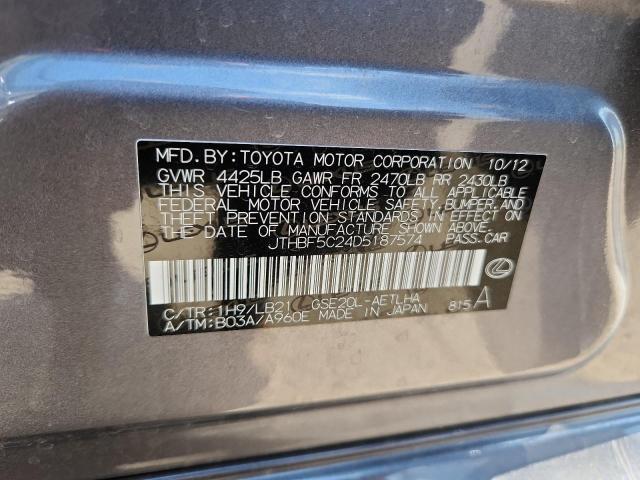 Продажа на аукционе авто 2013 Lexus Is 250, vin: JTHBF5C24D5187574, номер лота: 65202385