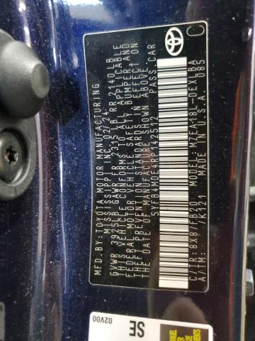 Aukcja sprzedaży 2024 Toyota Corolla Le, vin: 5YFB4MDE4RP142512, numer aukcji: 64818105