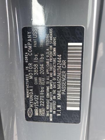 Продажа на аукционе авто 2022 Hyundai Elantra Sel, vin: KMHLN4AG5NU342444, номер лота: 66985145