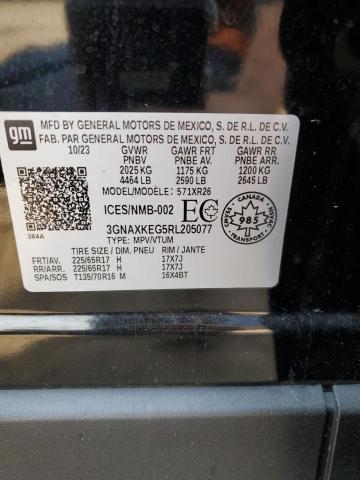 63909925 :رقم المزاد ، 3GNAXKEG5RL205077 vin ، 2024 Chevrolet Equinox مزاد بيع