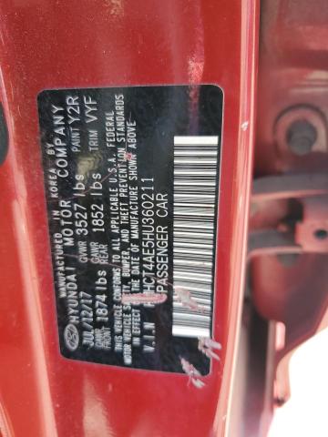 Продаж на аукціоні авто 2017 Hyundai Accent, vin: KMHCT4AE5HU360211, номер лоту: 63460855