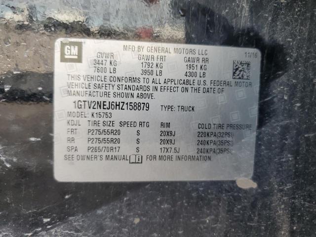 Продаж на аукціоні авто 2017 Gmc Sierra K15, vin: 1GTV2NEJ6HZ158879, номер лоту: 63765645