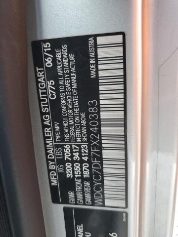 66349535 :رقم المزاد ، WDCYC7DF7FX240383 vin ، 2015 Mercedes-benz G مزاد بيع