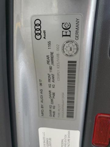 65339975 :رقم المزاد ، WAUC4AF46JA012454 vin ، 2018 Audi S4 مزاد بيع