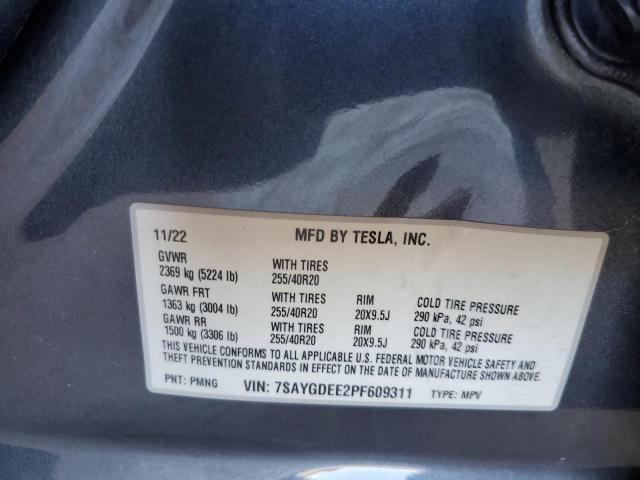 65811445 :رقم المزاد ، 7SAYGDEE2PF609311 vin ، 2023 Tesla Model Y مزاد بيع