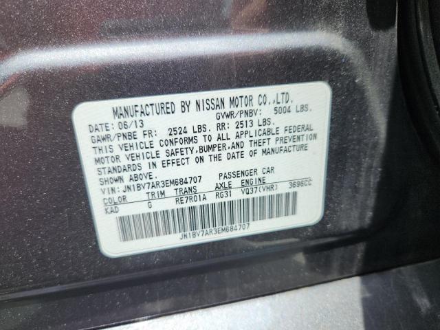 65578475 :رقم المزاد ، JN1BV7AR3EM684707 vin ، 2014 Infiniti Q50 Base مزاد بيع