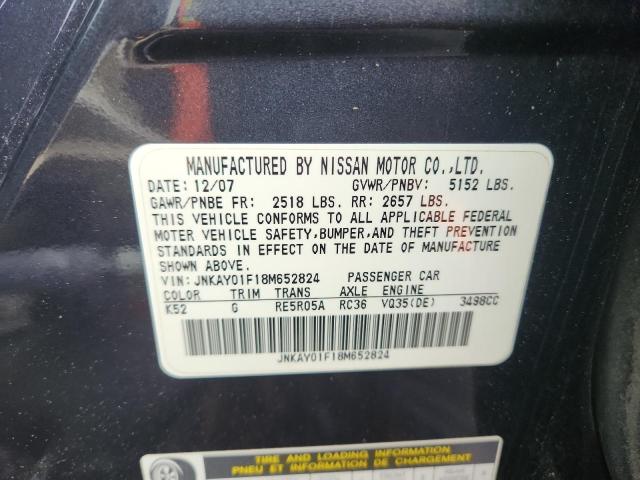 Продажа на аукционе авто 2008 Infiniti M35, vin: JNKAY01F18M652824, номер лота: 63759895