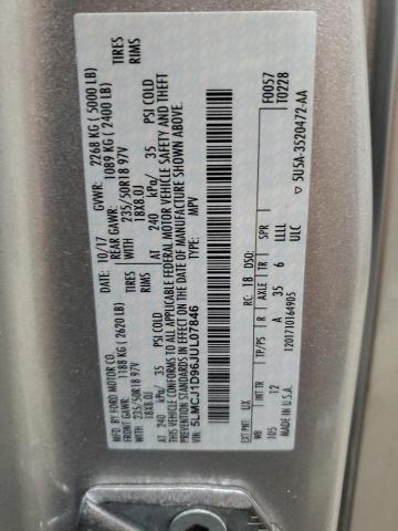 Aukcja sprzedaży 2018 Lincoln Mkc Premie, vin: 5LMCJ1D96JUL07846, numer aukcji: 63206835