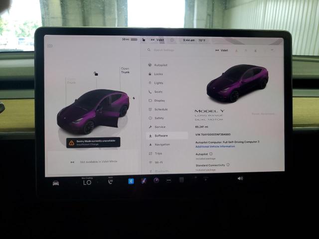 Aukcja sprzedaży 2022 Tesla Model Y, vin: 7SAYGDEE5NF384993, numer aukcji: 65530265