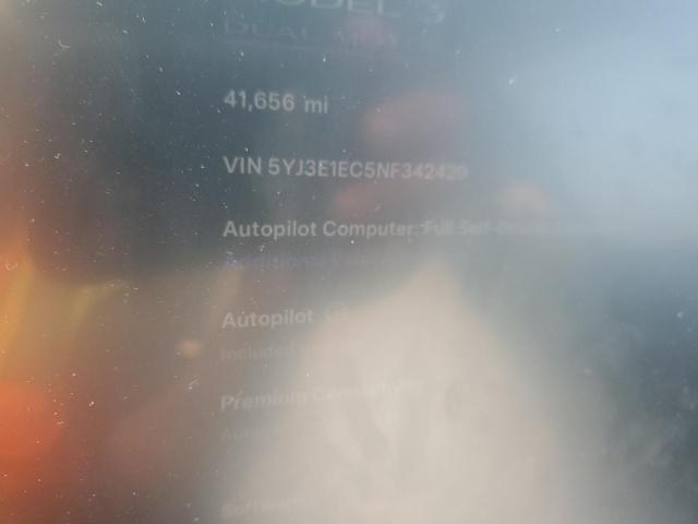 64284835 :رقم المزاد ، 5YJ3E1EC5NF342429 vin ، 2022 Tesla Model 3 مزاد بيع