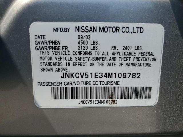 Продаж на аукціоні авто 2004 Infiniti G35, vin: JNKCV51E34M109782, номер лоту: 64806605