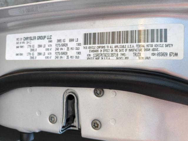 60913745 :رقم المزاد ، 1C6RD7KT6CS139710 vin ، 2012 Dodge Ram 1500 مزاد بيع