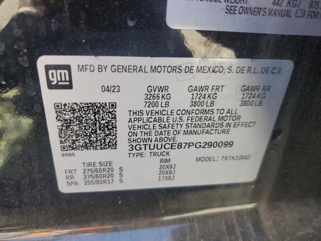 Aukcja sprzedaży 2023 Gmc Sierra, vin: 3GTUUCE87PG290099, numer aukcji: 51131426