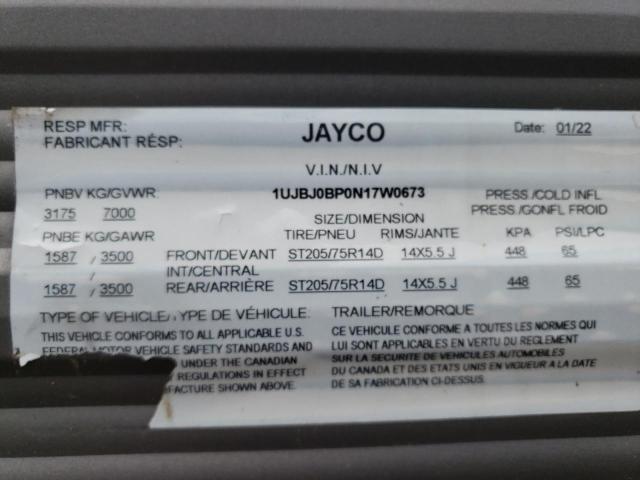 Продаж на аукціоні авто 2022 Jayco Jay Flight, vin: 1UJBJ0BP0N17W0673, номер лоту: 63409645
