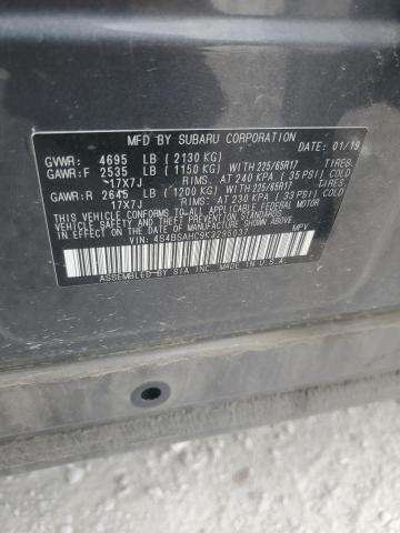 2019 Subaru Outback 2. მანქანა იყიდება აუქციონზე, vin: 4S4BSAHC9K3295037, აუქციონის ნომერი: 66954625