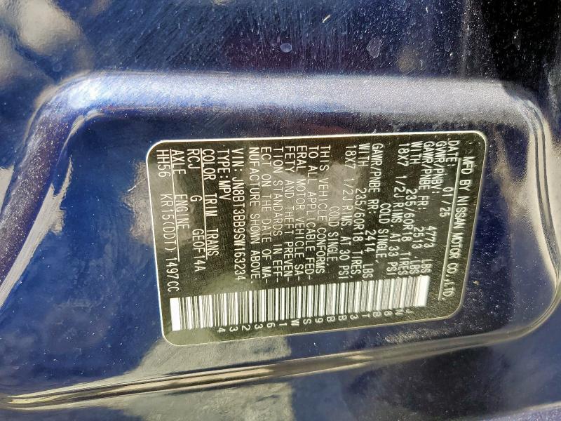 Продажа на аукционе авто 2025 Nissan Rogue Sv, vin: JN8BT3BB9SW163234, номер лота: 65975385