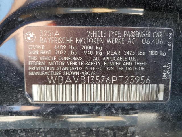 Продаж на аукціоні авто 2006 Bmw 325, vin: WBAVB13576PT23956, номер лоту: 66830745