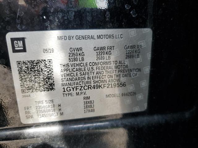 2019 Cadillac Xt4 Premiu მანქანა იყიდება აუქციონზე, vin: 1GYFZCR49KF219556, აუქციონის ნომერი: 64446715
