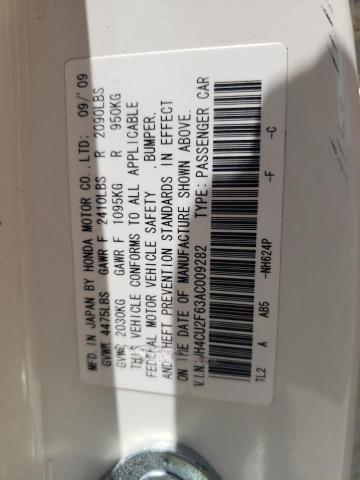 65692795 :رقم المزاد ، JH4CU2F63AC009282 vin ، 2010 Acura Tsx مزاد بيع