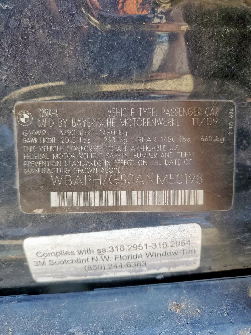 Продажа на аукционе авто 2010 Bmw 328, vin: WBAPH7G50ANM50198, номер лота: 64518955