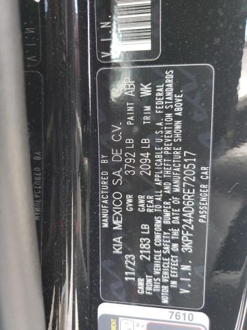 2024 Kia Forte მანქანა იყიდება აუქციონზე, vin: 3KPF24AD6RE720517, აუქციონის ნომერი: 64485425