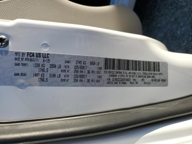 64130935 :رقم المزاد ، 2C4RDGCGXKR740371 vin ، 2019 Dodge Grand Cara مزاد بيع