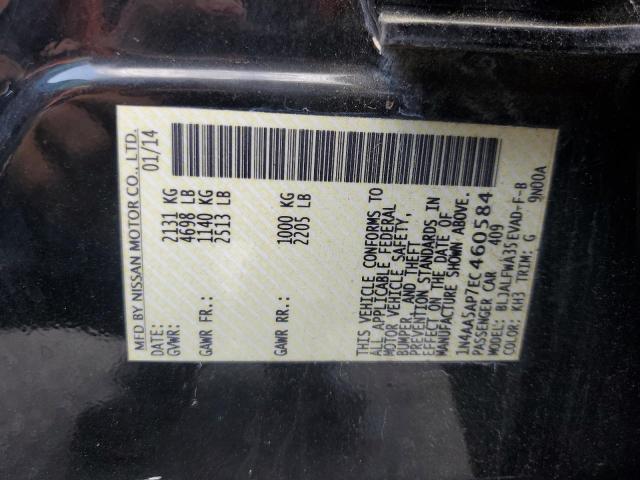 Продажа на аукционе авто 2014 Nissan Maxima S, vin: 1N4AA5AP7EC460584, номер лота: 63943245