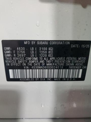 Продажа на аукционе авто 2025 Subaru Legacy, vin: 4S3BWAD60S3024019, номер лота: 65736325