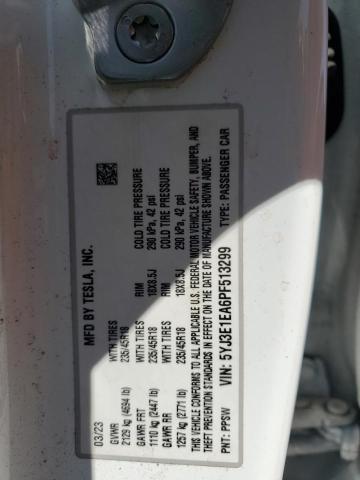 65276635 :رقم المزاد ، 5YJ3E1EA6PF513299 vin ، 2023 Tesla Model 3 مزاد بيع