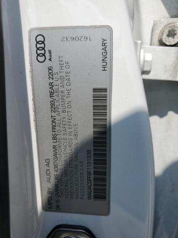 Aukcja sprzedaży 2015 Audi A3, vin: WAUACGFF8F1131936, numer aukcji: 66845335