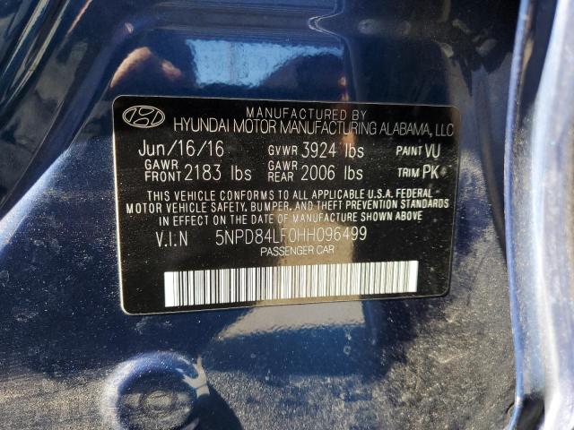 2017 Hyundai Elantra Se მანქანა იყიდება აუქციონზე, vin: 5NPD84LF0HH096499, აუქციონის ნომერი: 66200565
