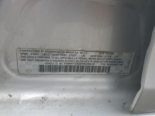 Продаж на аукціоні авто 2005 Volkswagen New Jetta, vin: 3VWRF71K25M625015, номер лоту: 64378615