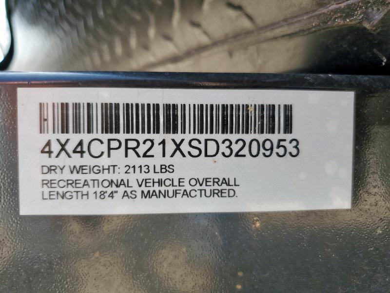 64688485 :رقم المزاد ، 4X4CPR21XSD320953 vin ، 2025 Wildwood Rockwood مزاد بيع