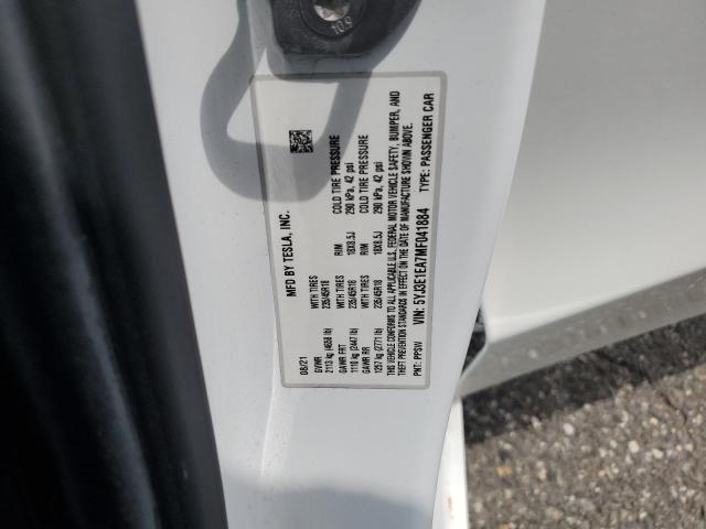 2021 Tesla Model 3 მანქანა იყიდება აუქციონზე, vin: 5YJ3E1EA7MF041884, აუქციონის ნომერი: 64558635