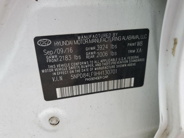 Продаж на аукціоні авто 2017 Hyundai Elantra Se, vin: 5NPD84LF9HH130701, номер лоту: 65268395