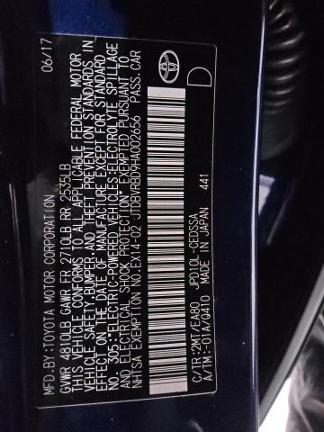 Продаж на аукціоні авто 2017 Toyota Mirai, vin: JTDBVRBD9HA002656, номер лоту: 66291305