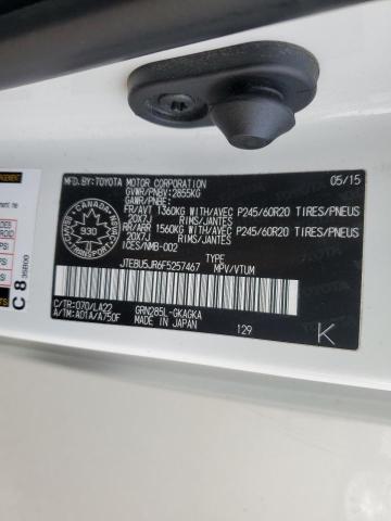 Продаж на аукціоні авто 2015 Toyota 4runner, vin: JTEBU5JR6F5257467, номер лоту: 65012815