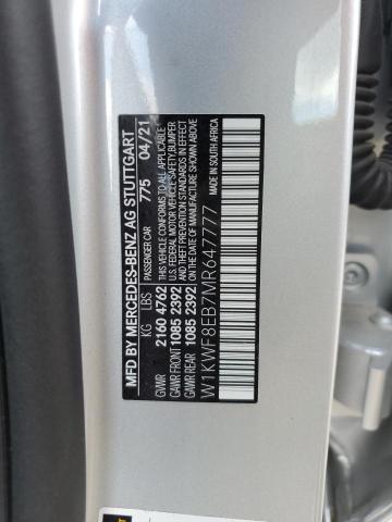 Продаж на аукціоні авто 2021 Mercedes-benz C, vin: W1KWF8EB7MR647777, номер лоту: 63081875