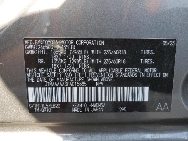 2023 Toyota Bz4x მანქანა იყიდება აუქციონზე, vin: JTMAAAAA3PA015885, აუქციონის ნომერი: 62544655