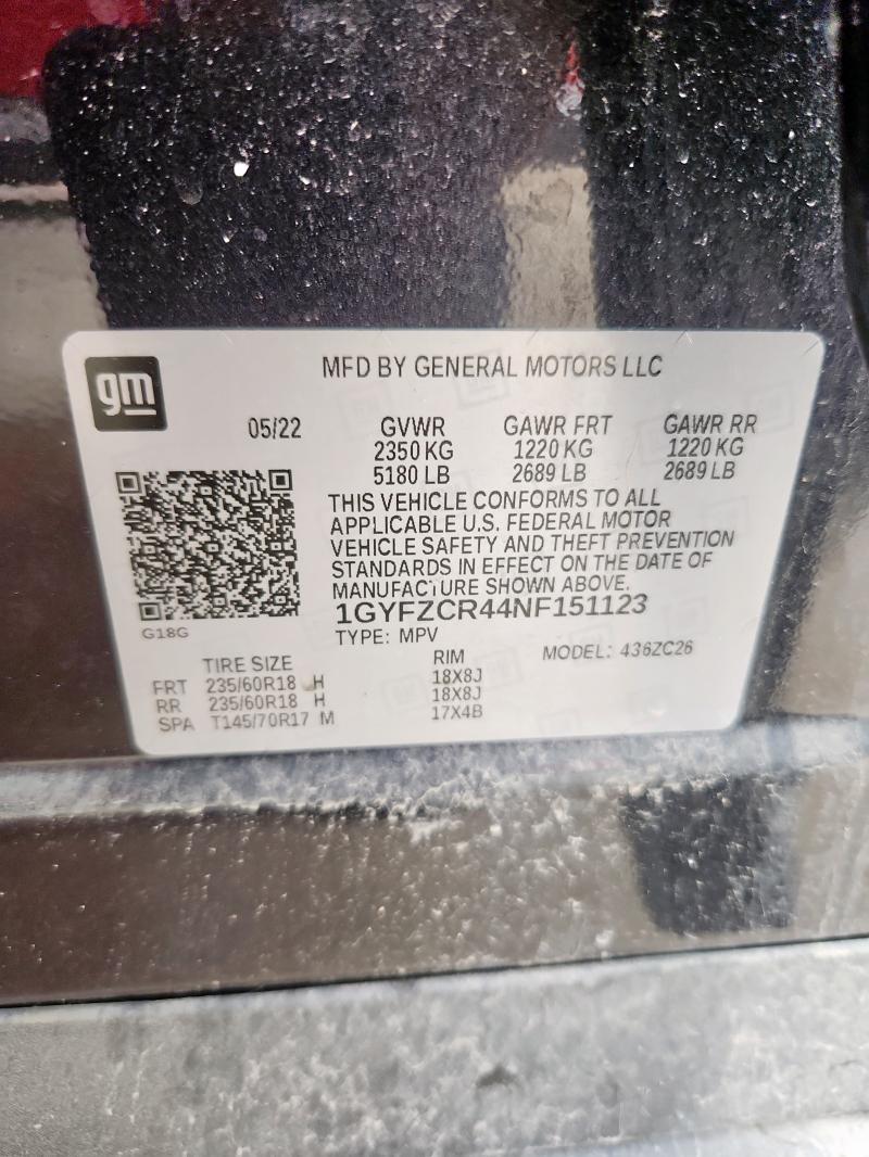 Продажа на аукционе авто 2022 Cadillac Xt4 Premiu, vin: 1GYFZCR44NF151123, номер лота: 63108635