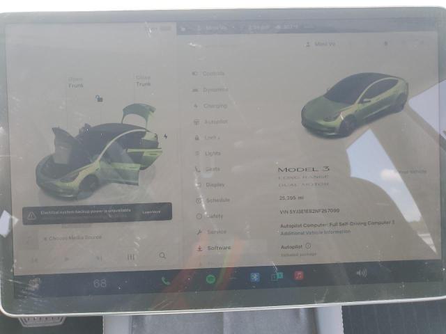 66508605 :رقم المزاد ، 5YJ3E1EB2NF257099 vin ، 2022 Tesla Model 3 مزاد بيع